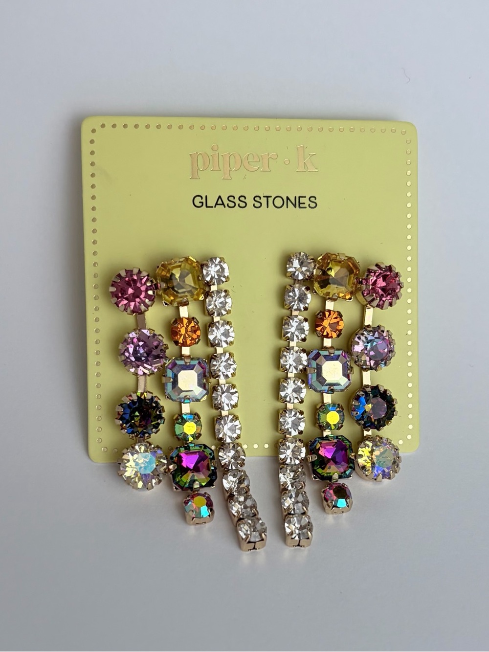 NWT ⚜️💎⚜️ Piper K Gorgeous Crystal Drop Earrings - Picture 11 of 13